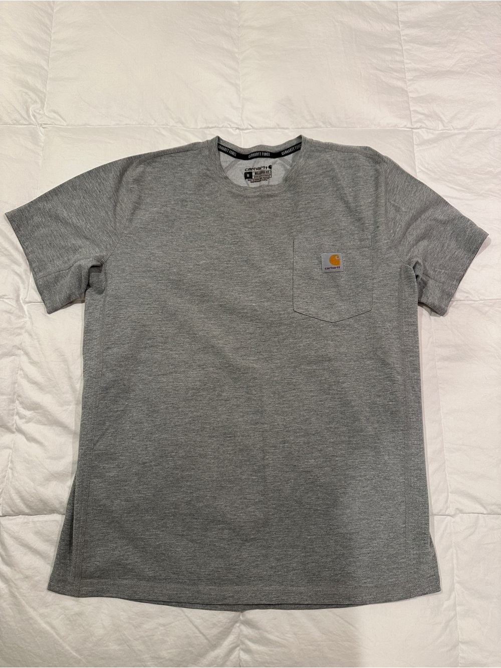 Carhartt Gray Short-Sleeve Pocket Tee